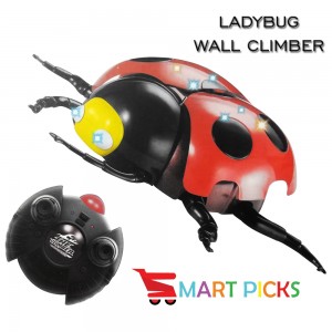 Smart Picks 4CH Remote Control Ladybug Wall Climber Climbing Stunt Toy( Color May Vary)