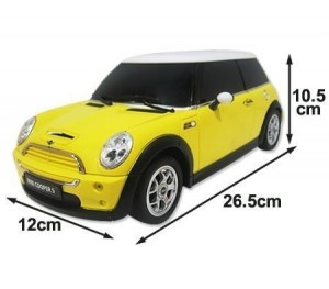 1:14 Mini Cooper S toy car RC Remote Control Car RC RTR Official Liciense Model (Color: Yellow)