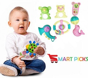 Baby Toys Rattle for Infants and Toddlers( Set of 6)