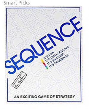 Smart Picks White Sequence Card Game Toy, White Big Size