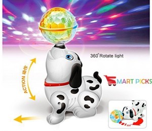 Smart Picks Battery Operated Dancing Dog with 4D Lights and Sound