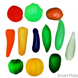 Smart Picks Plastic Play Artificial Veggies Pack (Pack of 12)