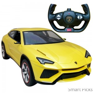 Smart Picks Officially Licensed Electric 1:14 Scale Full Function Lamborghini URUS Remote Control Car (Yellow)