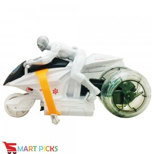 Smart Picks Remote Control Rechargeable Stunt Motorbike_360° Rotation Function and Colorful Led Lights on Wheels