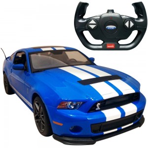Smart Picks Officially Licensed Electric 1:14 Scale Full Function Ford Shelby GT500 Remote Control Car (Blue)