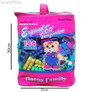 Smart Picks Building Blocks, Multi Color (140 Pieces)