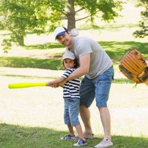 Smart Picks Base Ball 24" Plastic Baseball Bat with Ball