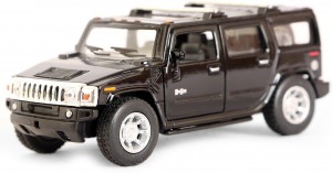 1:32 Scale Die Cast 2008 Hummer SUV Metal WB, Black