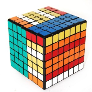 7x7x7 Cube Puzzle Shengshou Black Speed Cube the BEST 7x7