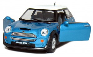 1:28 Scale Mini Cooper, Blue