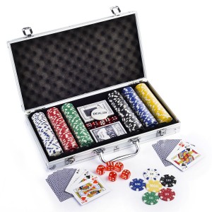 Smart Picks 300pc Poker Chip Game Set With Aluminium Carry Case
