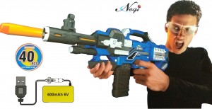 Negi Big Size 70cm Long Blaze Storm Battery Operated Soft Bullet Gun Comes With 40 Safe Soft Foam Bullets, Battery & Charger are Included. USB CHARGING (BLAZE STORM 14)
