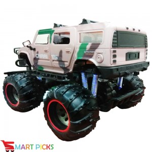 Smart Picks 1:8 Gravity Sensor Remote Controlled Rock Crawler, Monster Truck, Oversize Tires Off Road Truck, 1:8 Scale (Rechargeable Battery and Charger Included) (Military Hummer)