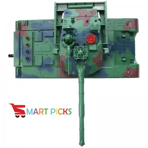 Smart Picks 6 CH Remote Control Military Battle Tank with Smoke & Shaking Function_ Scale 1:24 ( Rechargeable Battery for Tank & Charger Included) (China Type 99)