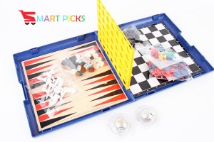 Smart Picks 2 -4 Players 6 in 1 Games (Ludo, Snakes & Ladders, Chess, Checkers, Backgammon and Line-up4)