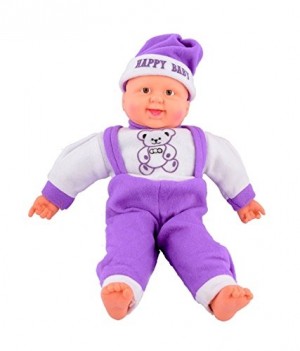 Musical Happy Baby Boy Laughing, Purple