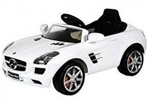 Officially Licensed Mercedes benz AMG white Battery Operated Ride On car