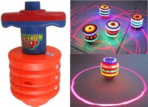 Laser Spinning Top with LED Lights and Laser