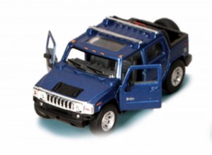 1:40 Scale 2005 Hummer H2 SUT, Blue