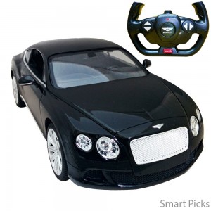 Smart Picks Officially Licensed Electric 1:14 Scale Full Function Bentley Continental Gt Speed Remote Control Car (Black)