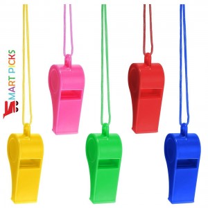 Smart Picks Pack of 12 Colorful Whistle Party Noisemakers for Kids