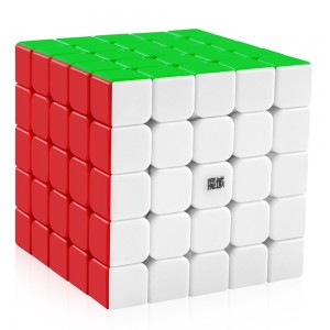 Speed Cube 5x5x5 Stickerless Puzzle Cube with Free Stand