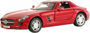 1:36 Scale Die Cast Mercedes Benz SLS AMG, Red
