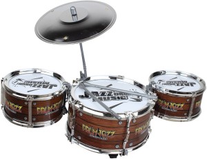 Kids Jazz Drum with Stand and Seat, Multi Color