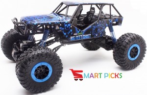 Smart Picks 4WD Remote Controlled Rock Crawler RC Monster Truck, Fig Foot Oversize Tires Off Road Truck, 1:10 Scale Dirt Drift Waterproof