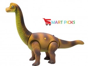 Smart Picks Remote Control Walking & Roaring Dinosaur with Led Lights ( Any one & Color May Vary )
