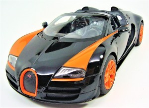 Radio Remote Control 1/14 Bugatti Veyron 16.4 Grand Sport Vitesse Licensed Rc Model Car (Black)