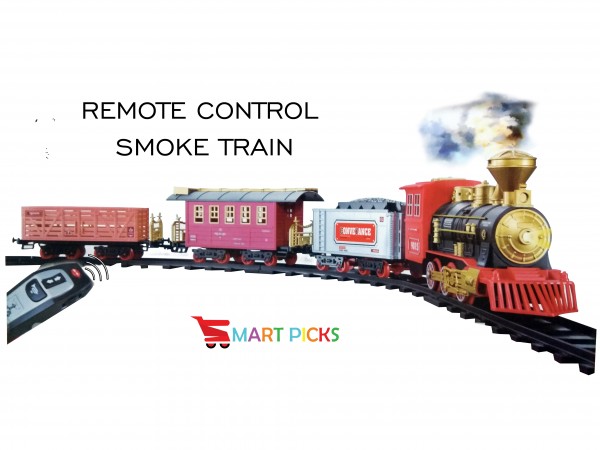 Remote control train set with smoke sales