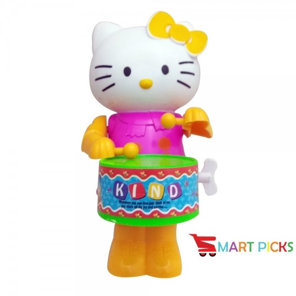 Smart Picks Funny Windup Drummer Toy Hello Kitty Tom Cat Pooh s