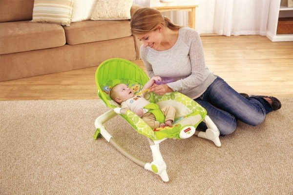 Fisher Price Newborn To Toddler Rocker Worldwide Diaper Bag Play Gyms Rockers All Toys Games