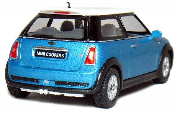 1 28 Scale Mini Cooper Blue Metal Cars All Toys Games