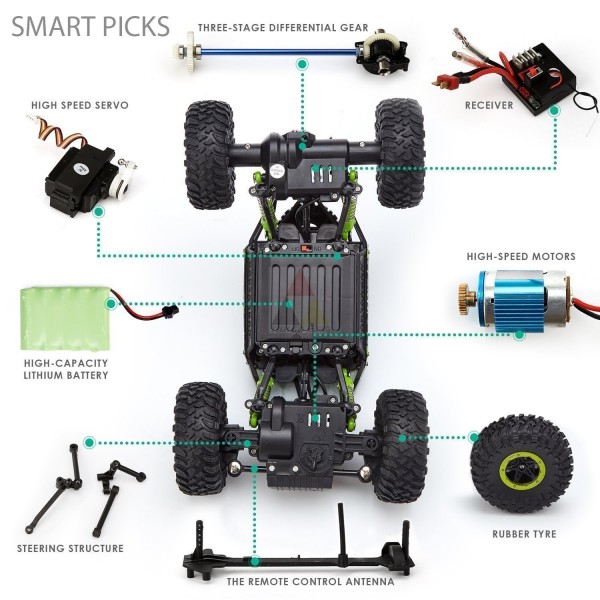 Rc rock crawler 4wd rally car hotsell